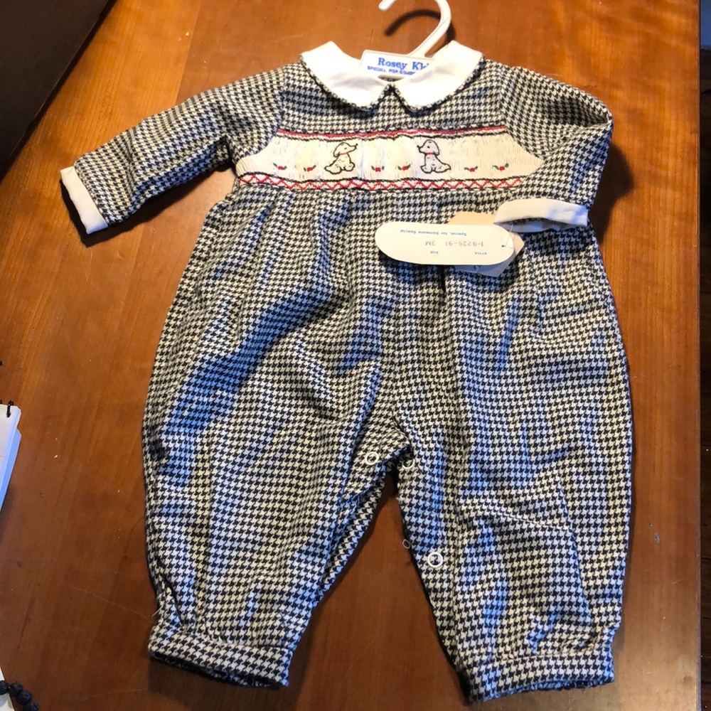 Vintage smocked Baby one peice